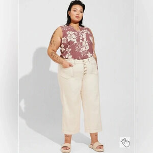 Torrid Harper Washable Gauze Sleeveless Pullover Blouse